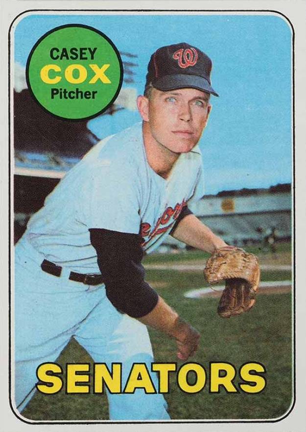 1969 Topps Casey Cox #383 Baseball Card