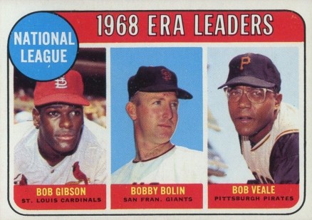 1969 Topps N.L. E.R.A. Leaders #8 Baseball Card