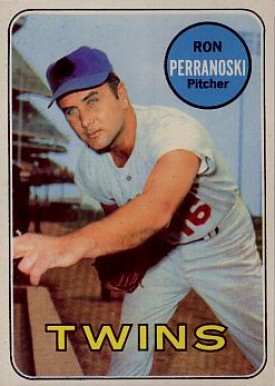 1969 Topps Ron Perranoski #77n Baseball Card