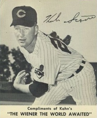 1960 Kahn's Wieners Herb Score # Baseball Card