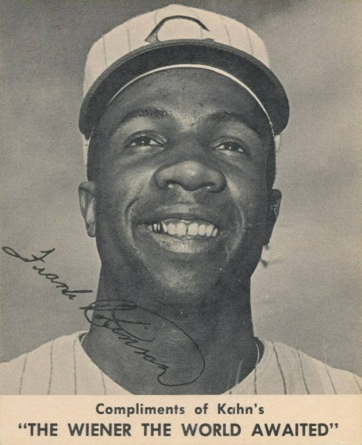 1960 Kahn's Wieners Frank Robinson # Baseball Card