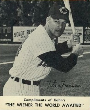 1960 Kahn's Wieners Tito Francona # Baseball Card