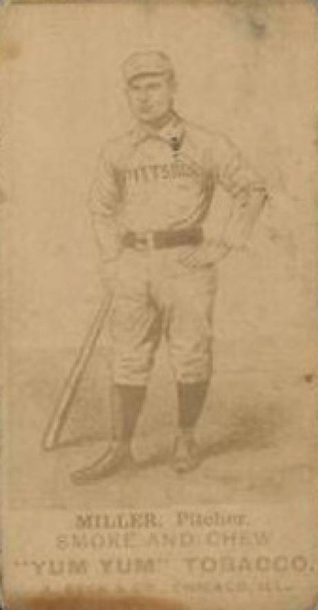1888 Yum Yum Tobacco Doggie Miller # Baseball Card