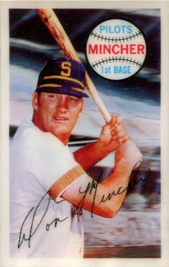 1970 Kellogg's Kelloggs Don Mincher #75 Baseball Card