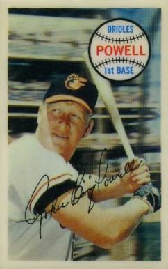 1970 Kellogg's Kelloggs John Powell #19 Baseball Card