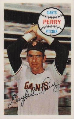 1970 Kellogg's Kelloggs Gaylord Perry #20 Baseball Card