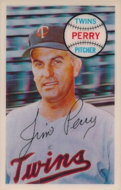 1970 Kellogg's Kelloggs Jim Perry #64 Baseball Card