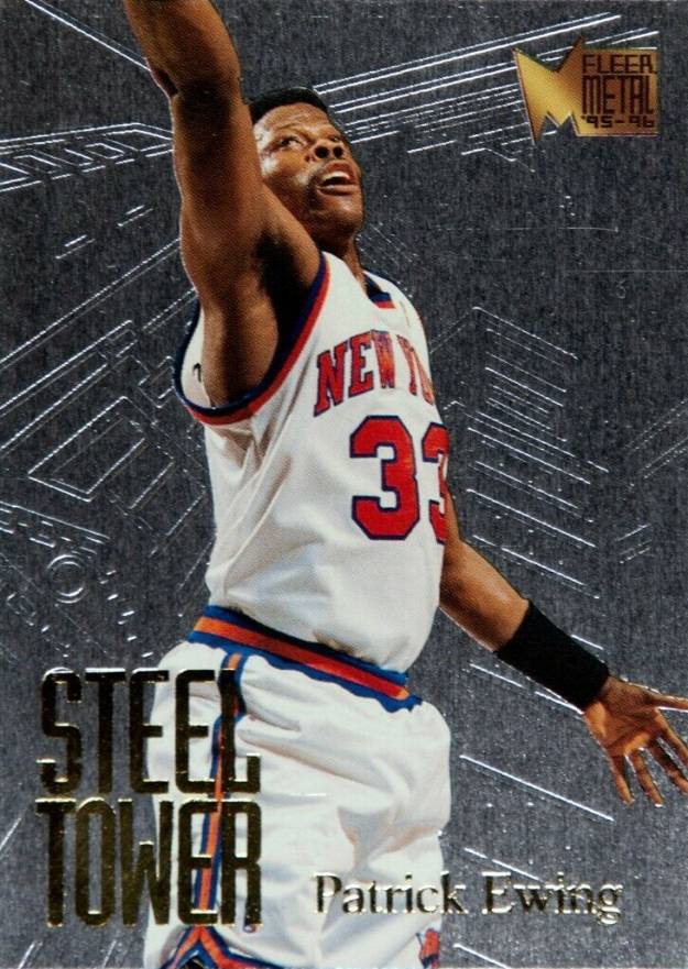 1995 Metal Steel Towers Patrick Ewing #3 Basketball Card