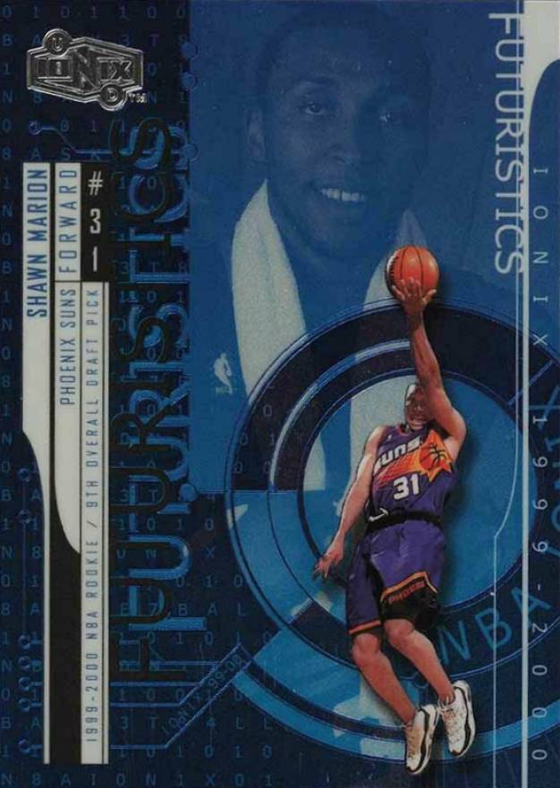 1999 Upper Deck Ionix Shawn Marion #69 Basketball Card