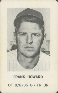 1970 Milton Bradley Frank Howard # Baseball Card