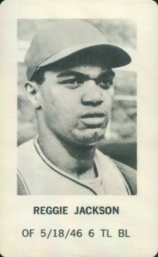 1970 Milton Bradley Reggie Jackson # Baseball Card