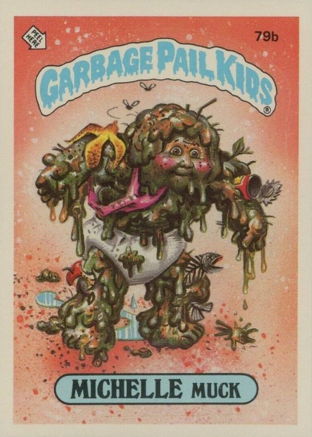 1985 Garbage Pail Kids Stickers Michelle Muck #79b Non-Sports Card