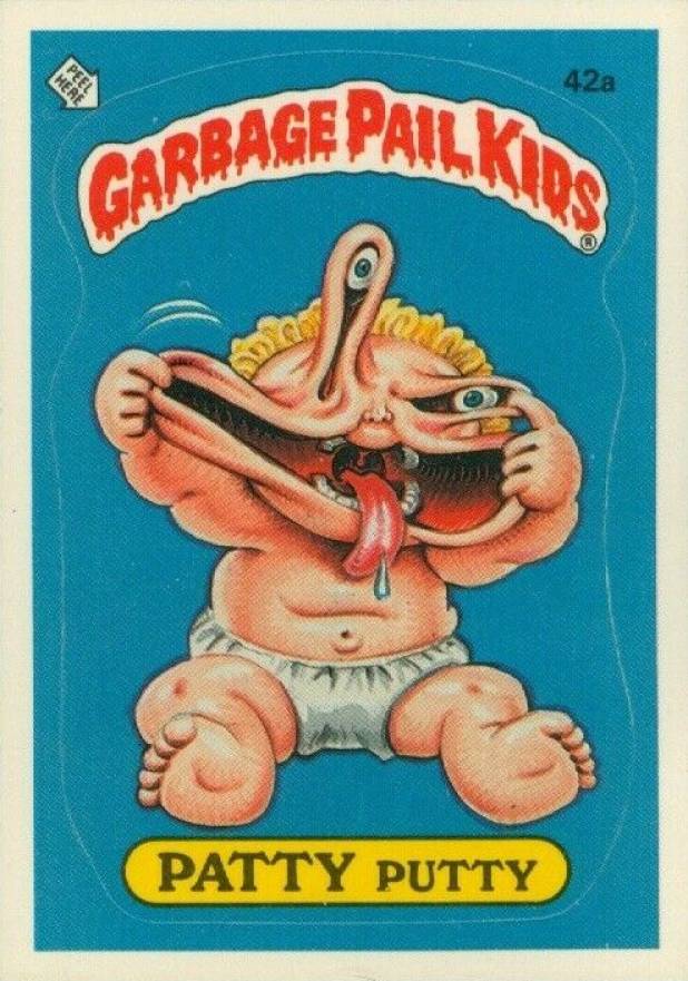1985 Garbage Pail Kids Stickers Patty Putty #42a Non-Sports Card