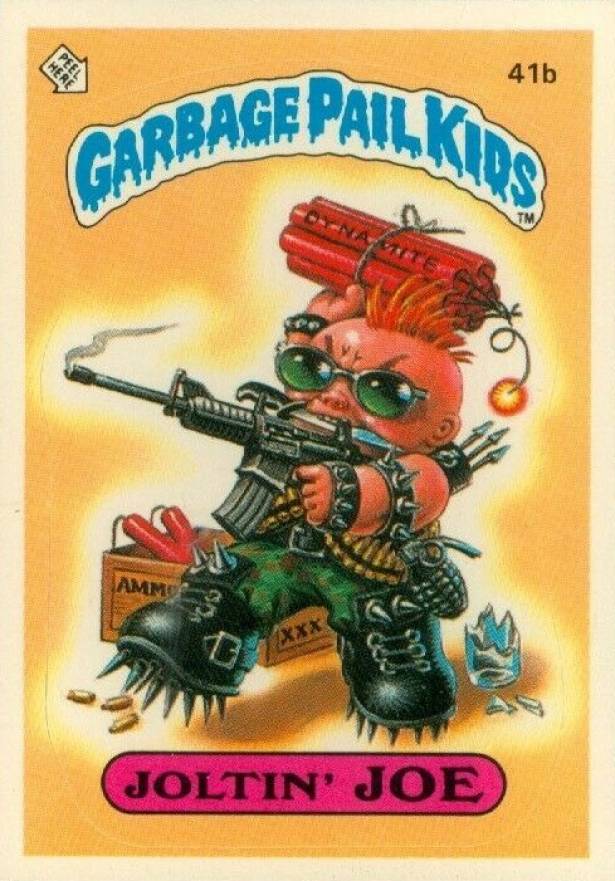1985 Garbage Pail Kids Stickers Joltin' Joe #41b Non-Sports Card