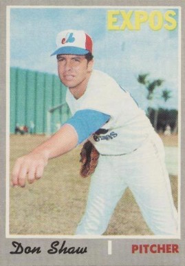 1970 O-Pee-Chee Don Shaw #476 Baseball Card