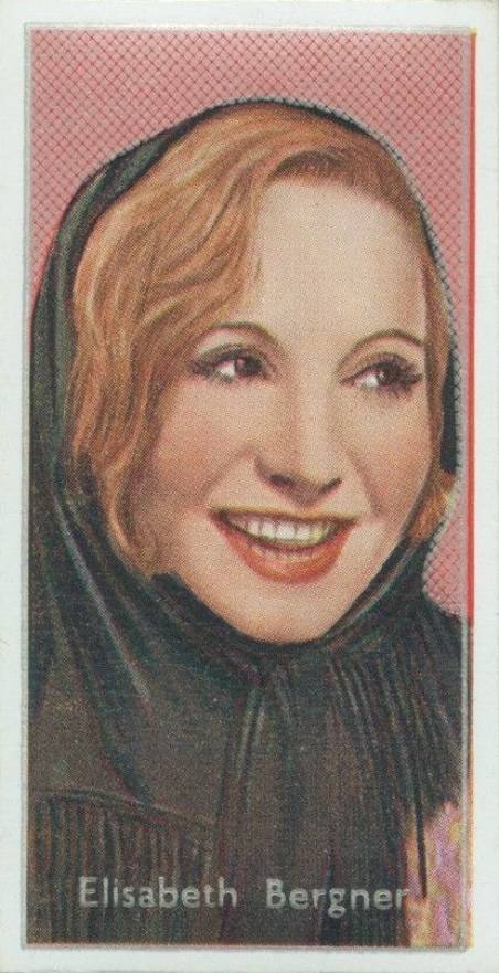 1936 Carreras Ltd. Film Stars By Florence Desmond Elisabeth Bergner #12 Soccer Card