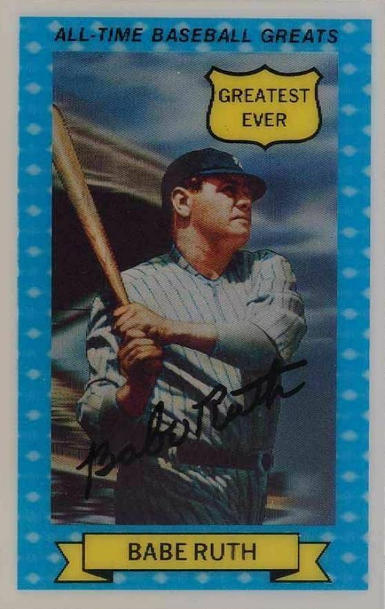 1970 Rold Gold Pretzels Babe Ruth "Greatest Ever" #6 Baseball Card