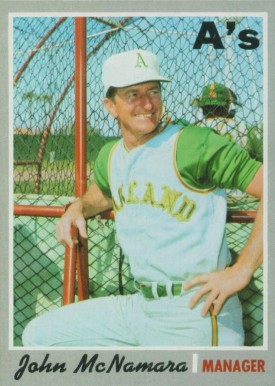 1970 Topps John McNamara #706 Baseball Card