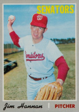 1970 Topps Jim Hannan #697 Baseball Card