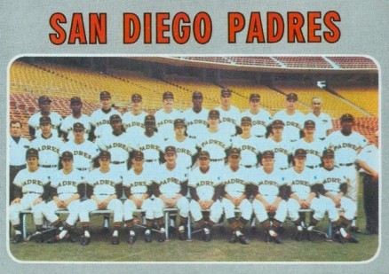 1970 Topps San Diego Padres Team #657 Baseball Card