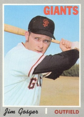 1970 Topps Jim Gosger #651 Baseball Card