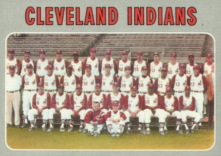1970 Topps Cleveland Indians Team #637 Baseball Card