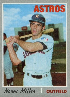 1970 Topps Norm Miller #619 Baseball Card