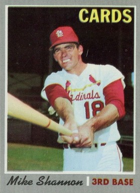 1970 Topps Mike Shannon #614 Baseball Card