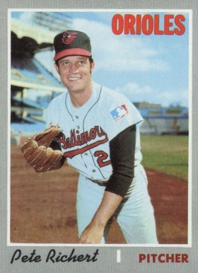 1970 Topps Pete Richert #601 Baseball Card