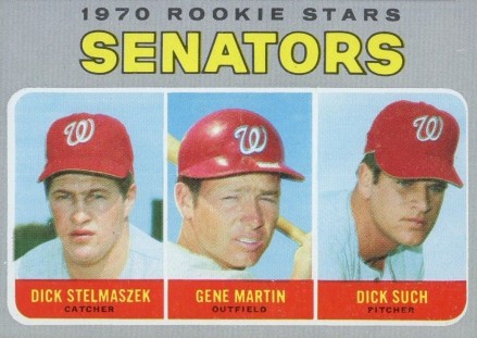 1970 Topps Senators Rookies #599 Baseball Card