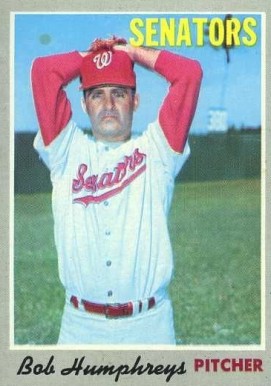1970 Topps Bob Humphreys #538 Baseball Card