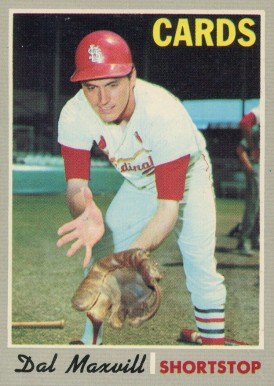 1970 Topps Dal Maxvil #503 Baseball Card