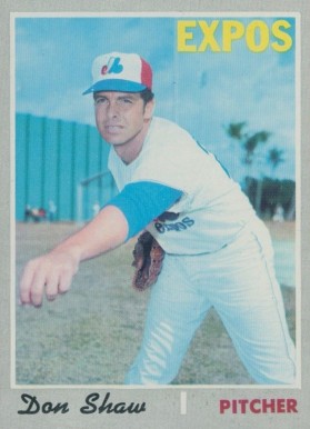 1970 Topps Don Shaw #476 Baseball Card