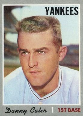 1970 Topps Danny Cater #437 Baseball Card
