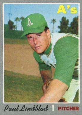 1970 Topps Paul Lindblad #408 Baseball Card