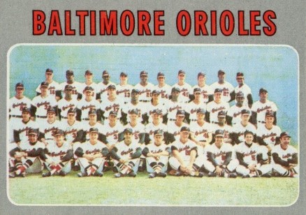 1970 Topps Orioles Team #387 Baseball Card