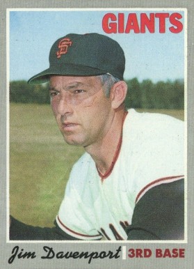 1970 Topps Jim Davenport #378 Baseball Card