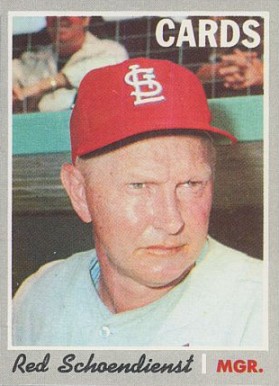 1970 Topps Red Schoendienst #346 Baseball Card