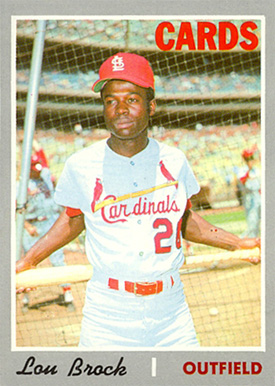 1970 Topps Lou Brock #330 Baseball Card