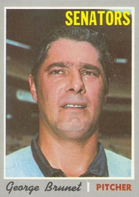 1970 Topps George Brunet #328 Baseball Card