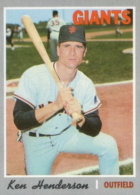 1970 Topps Ken Henderson #298 Baseball Card