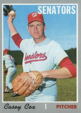 1970 Topps Casey Cox #281 Baseball Card