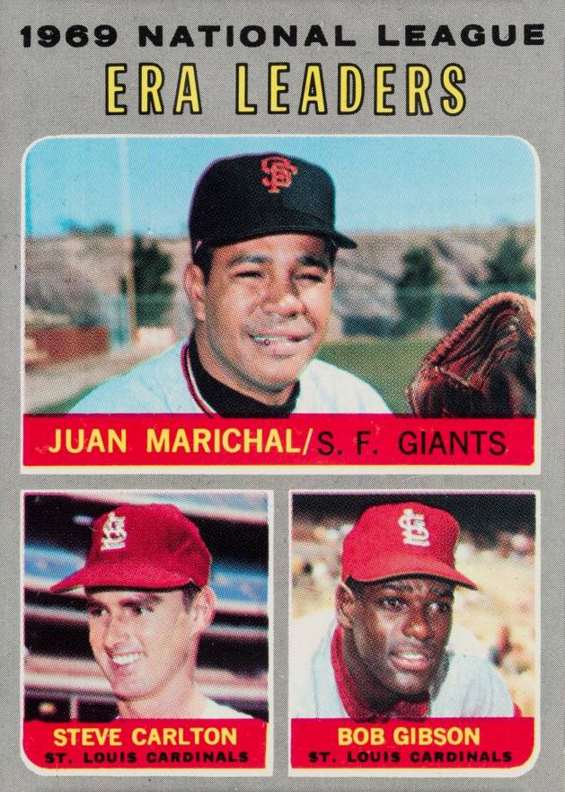 1970 Topps N.L. E.R.A. Leaders #67 Baseball Card
