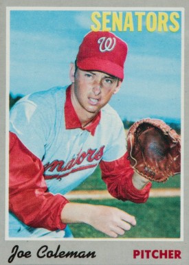 1970 Topps Joe Coleman #127 Baseball Card