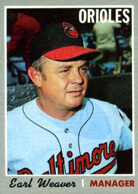 1970 Topps Earl Weaver #148 Baseball Card