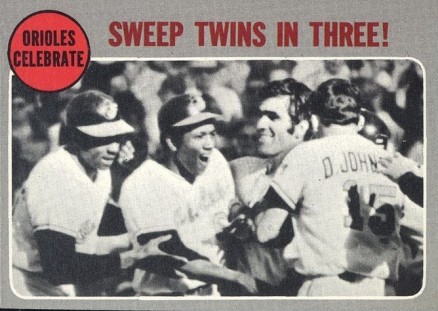 1970 Topps Orioles Celebrate #202 Baseball Card