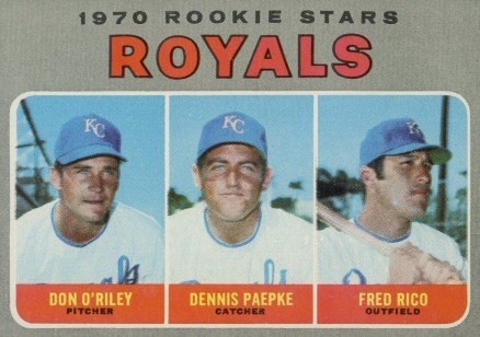1970 Topps Royals Rookies #552 Baseball Card
