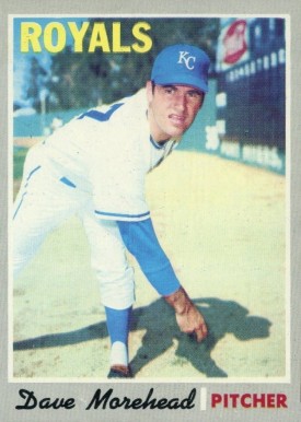 1970 Topps Dave Morehead #495 Baseball Card