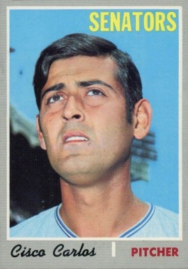 1970 Topps Cisco Carlos #487 Baseball Card