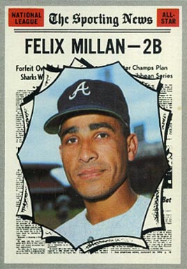 1970 Topps Felix Millan #452 Baseball Card